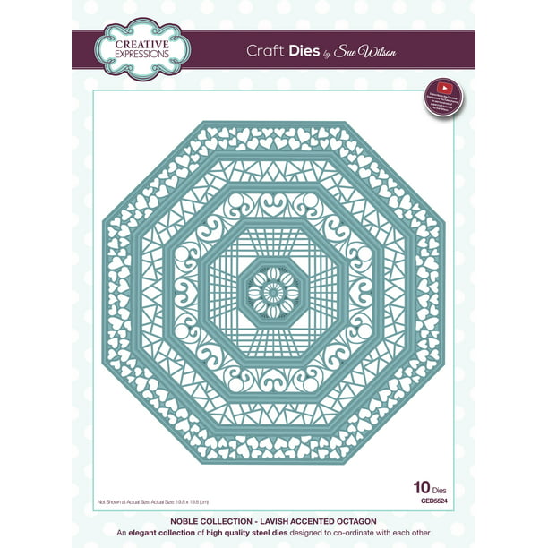 Creative Expressions Jan 2018 Sue Wilson Craft Dies Noble Collection Octagon
